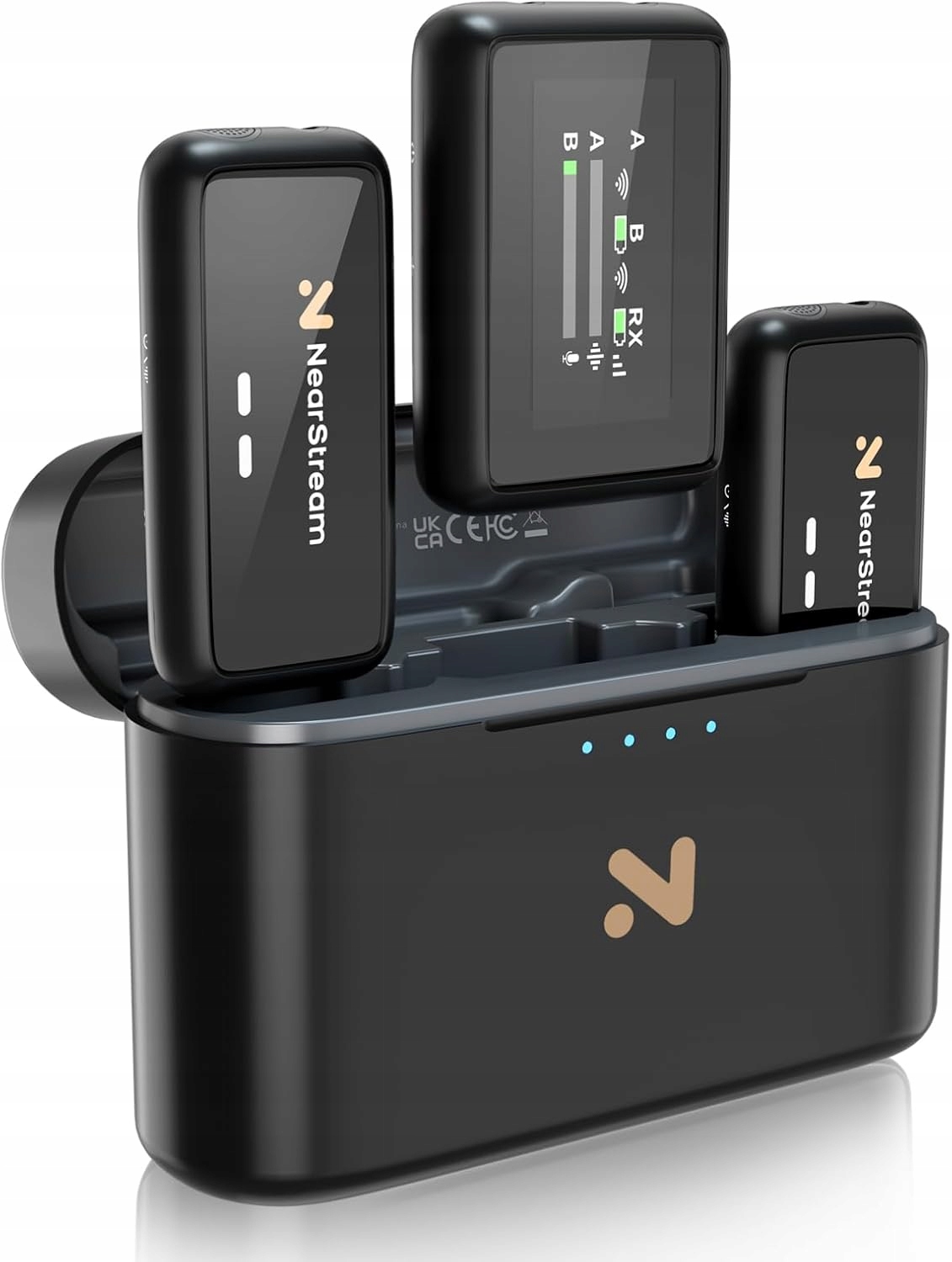 bezdrátový mikrofonní set NearStream AWM20T, 2 vysílače, 1 přijímač