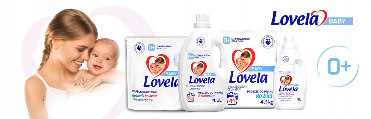 Lovela Baby hipoalergiczne kapsułki 36 szt + PŁYN PŁUKANIA + ODPLAMIACZ Wyrób medyczny nie