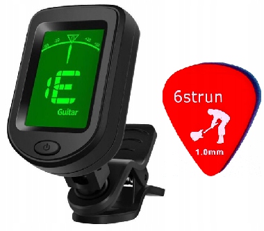 

Tuner Stroik Gitary Gitarowy Mały Zgrabny Kostka