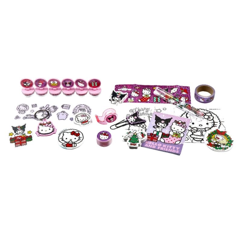 Адвент-календарь Sanrio Hello Kitty, 24 сюрприза: канцелярия, наклейки и пазлы, от 3 лет — фото 4