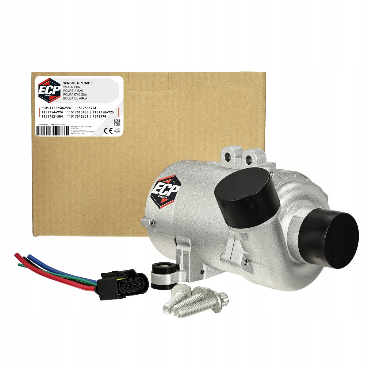 Vodní Čerpadlo Chladicí Kapaliny ECP-11517586924 Bmw E90 E91 E60 E87 X1 X3 X5