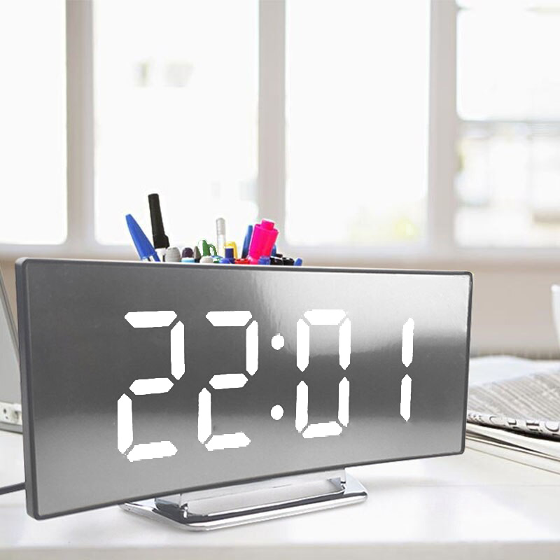 LEDOWY ZEGAR BUDZIK Z TEMPERATURA I ALARMEM Kod producenta zegar-led-termometr