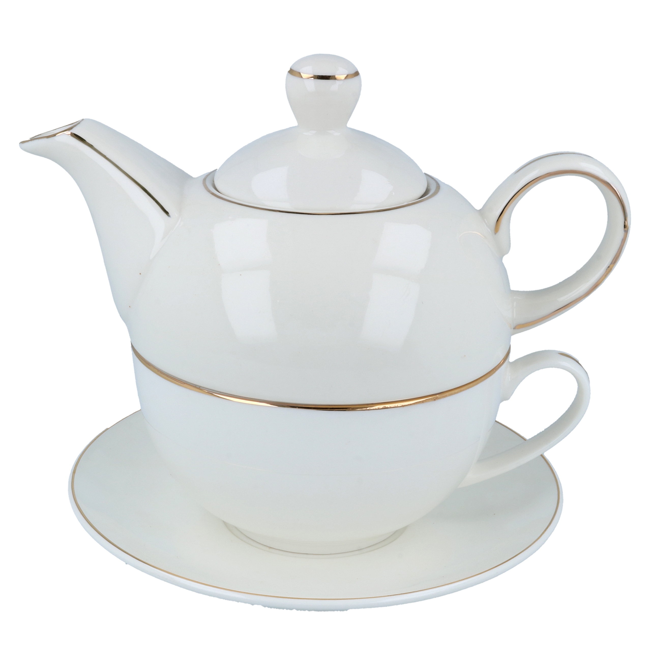 Czajniczek dzbanek Filiżanka Tea for one Biały