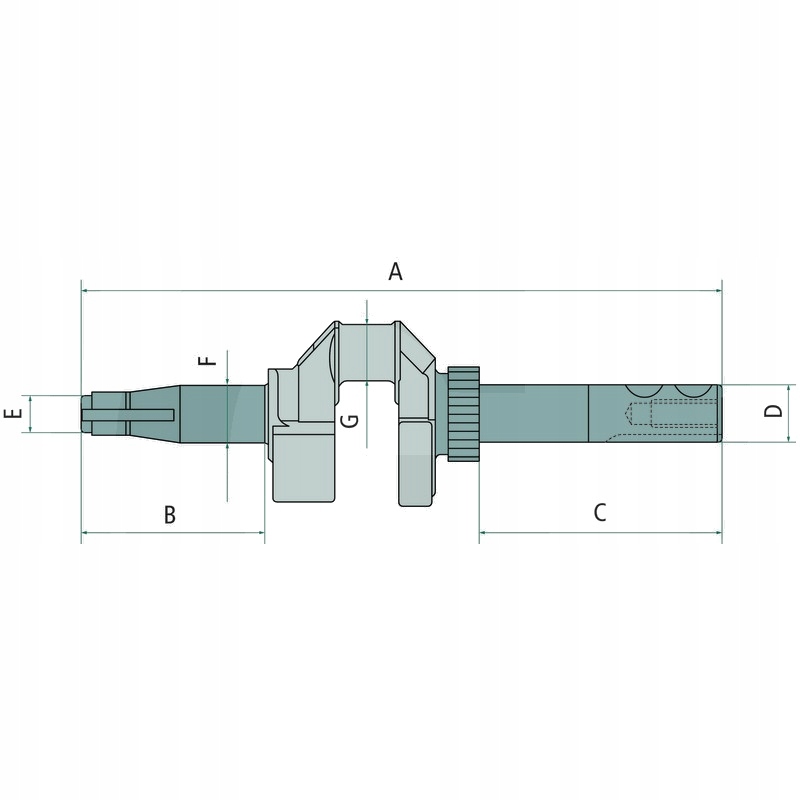 Wałek korbowy Briggs & Stratton 090602-100807 Marka Briggs&Stratton