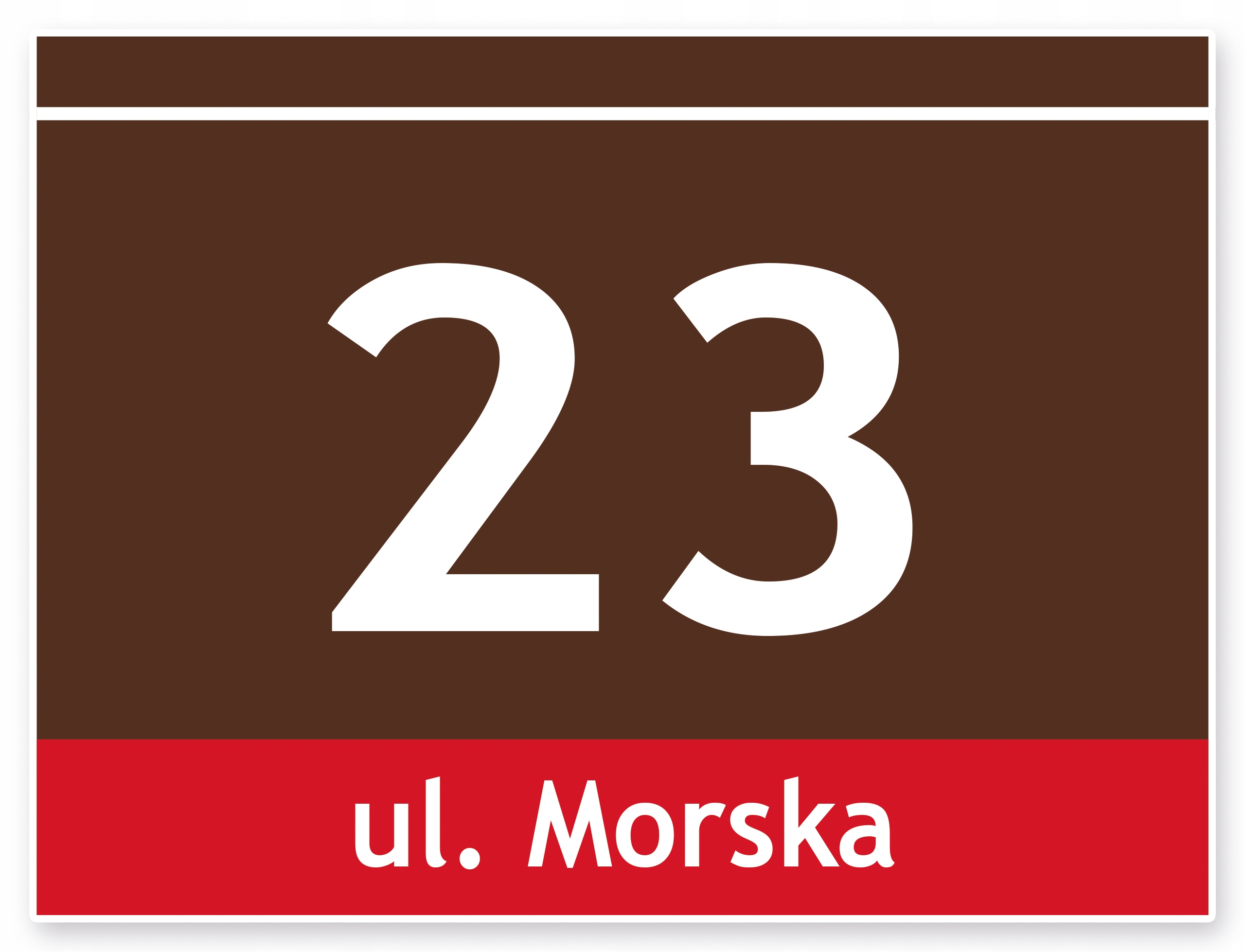 TABLICZKA ADRESOWA z numerem domu tablica 40x30 cm