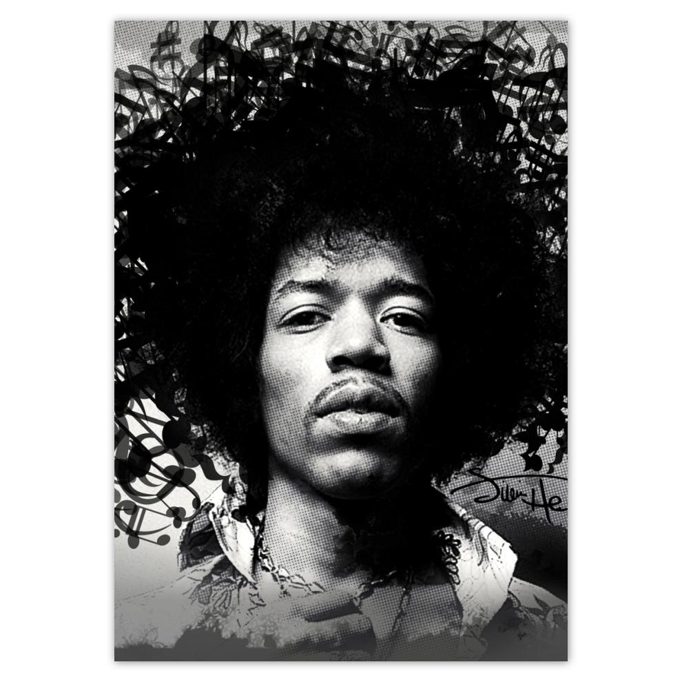 

Plakaty A5 Pion Jimmy Hendrix z nutami