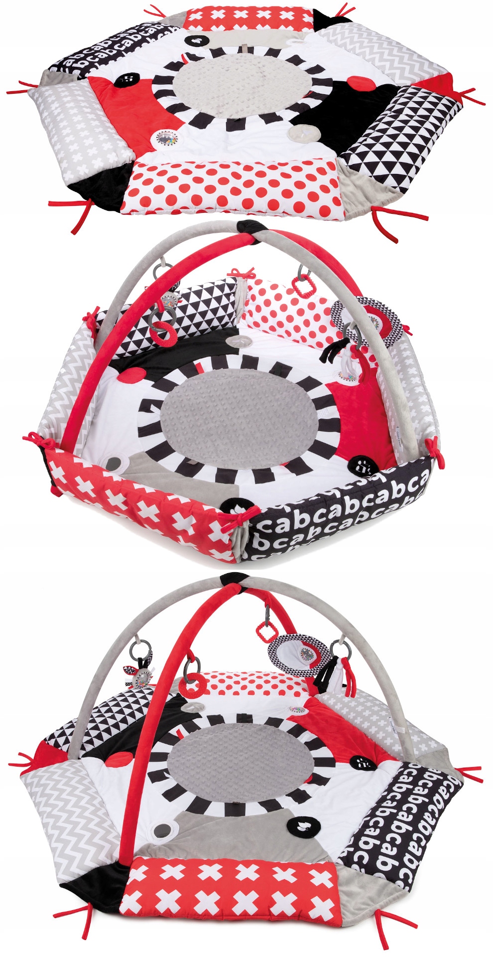 CANPOL MATA SENSORYCZNA DO ZABAWY KONTRASTOWA 3w1 Kod producenta 68/077