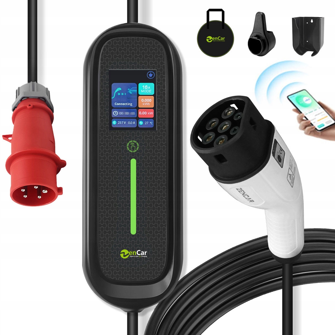 Mobilní nabíječka Zencar 11 kW 6-16 A Tesla 3 Y