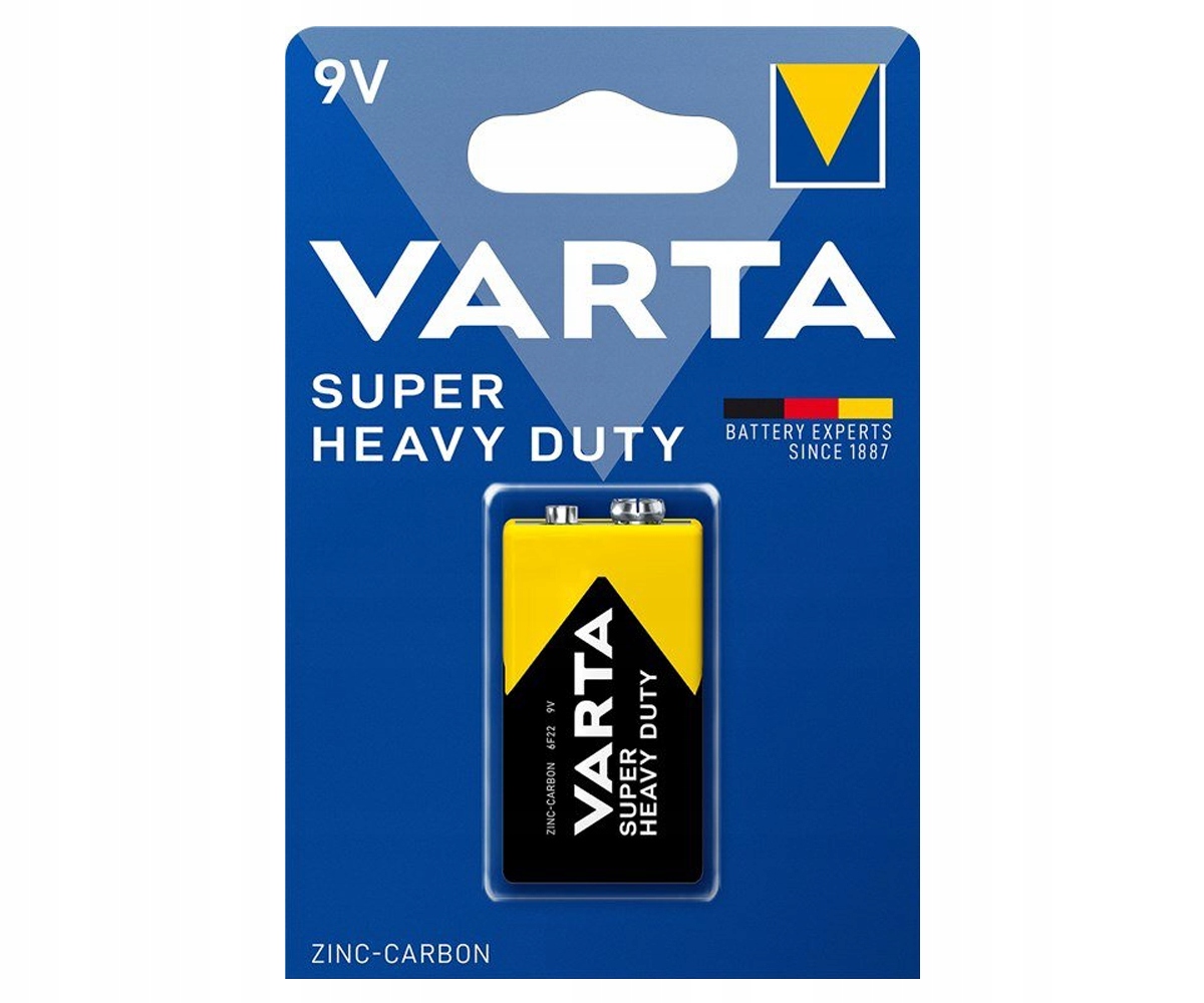 

Bateria Varta 6F22 Superlife 9V cynkowo-węglowa