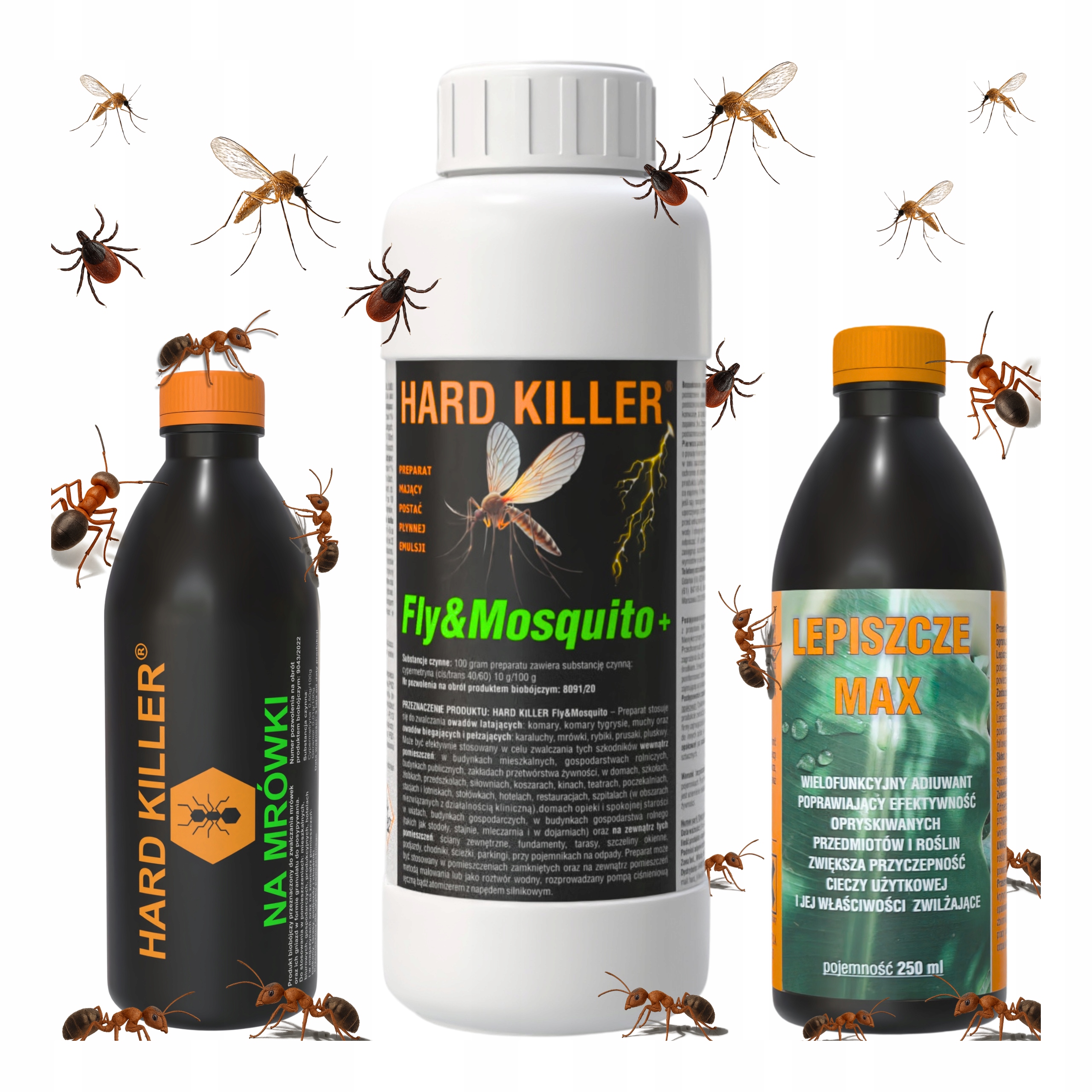 Oprysk na Komary Kleszcze Meszki 1000ML Preparat na Mrówki Środek Utrwalacz