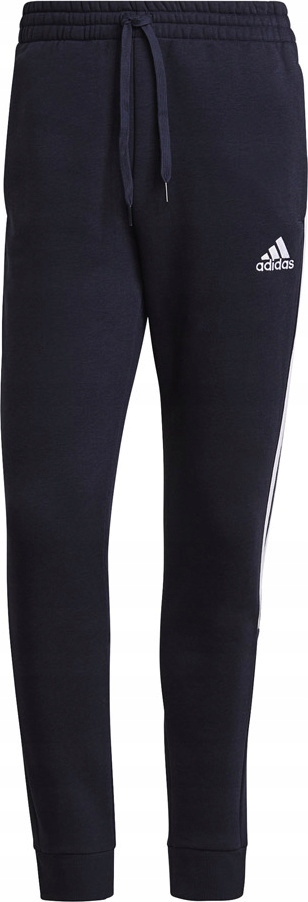 Pánské Kalhoty Adidas Essentials Tapered Cuff 3 Stripes Tmavě Modré vel. S