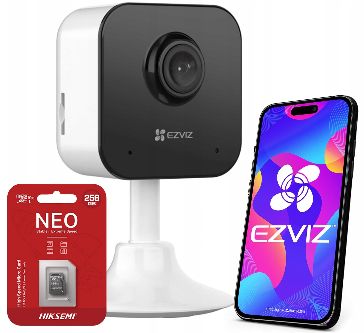WiFi kamera Ezviz H1c FullHD Vnútorná pestúnka Mikrofón Reproduktor Sd 256 Gb