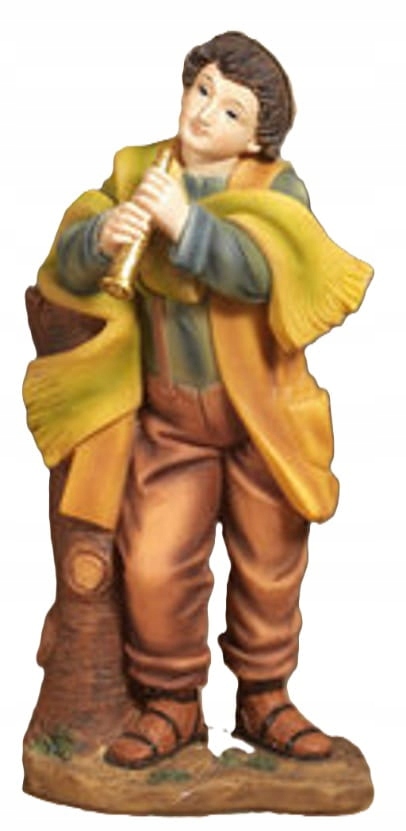 Figurka do Betléma „Mladý hudebník s flétnou“ pro figurky o výšce 19 Cm
