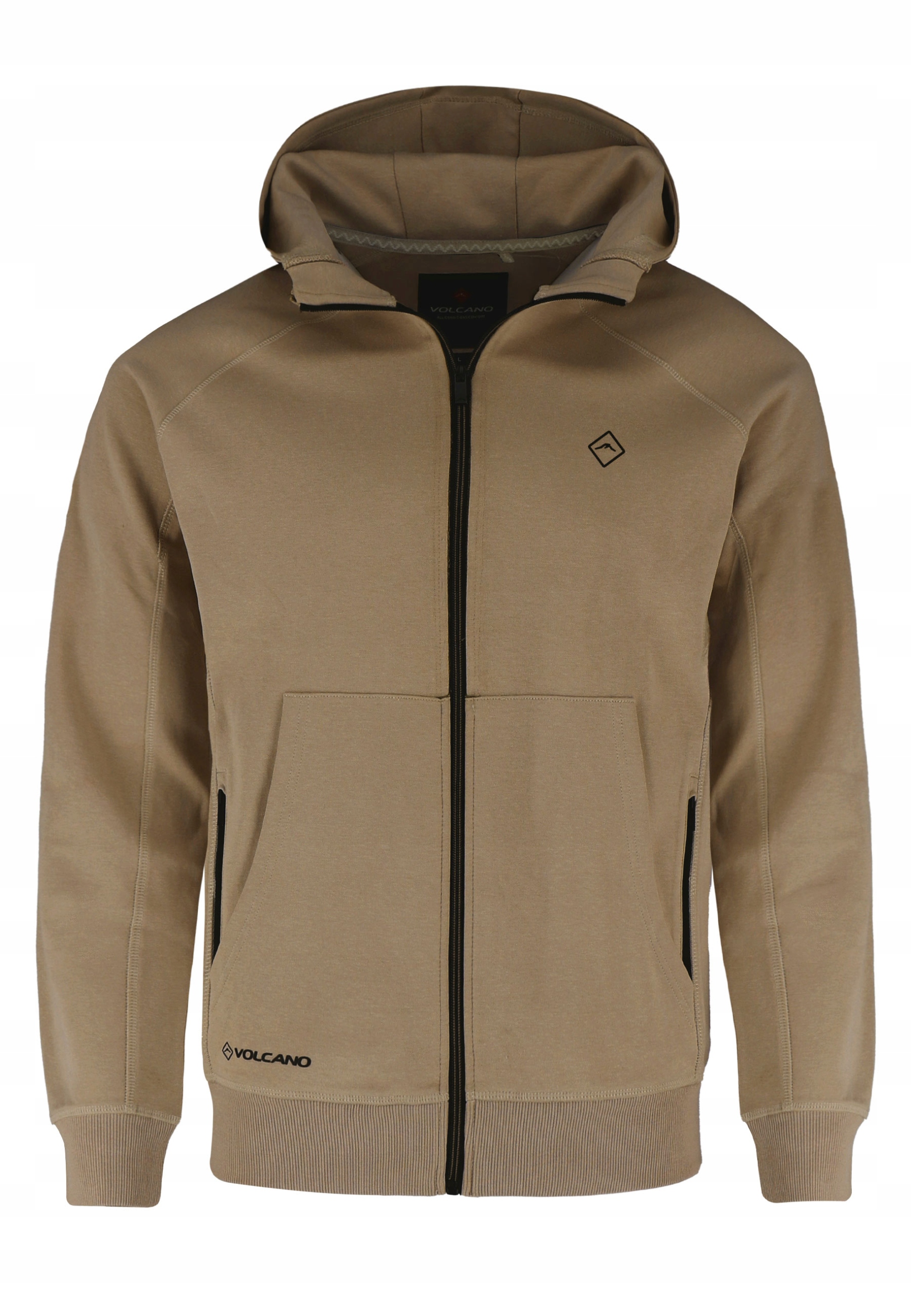 Pánská Rozepínací Mikina Dresová Hnědá Volcano B-andre S