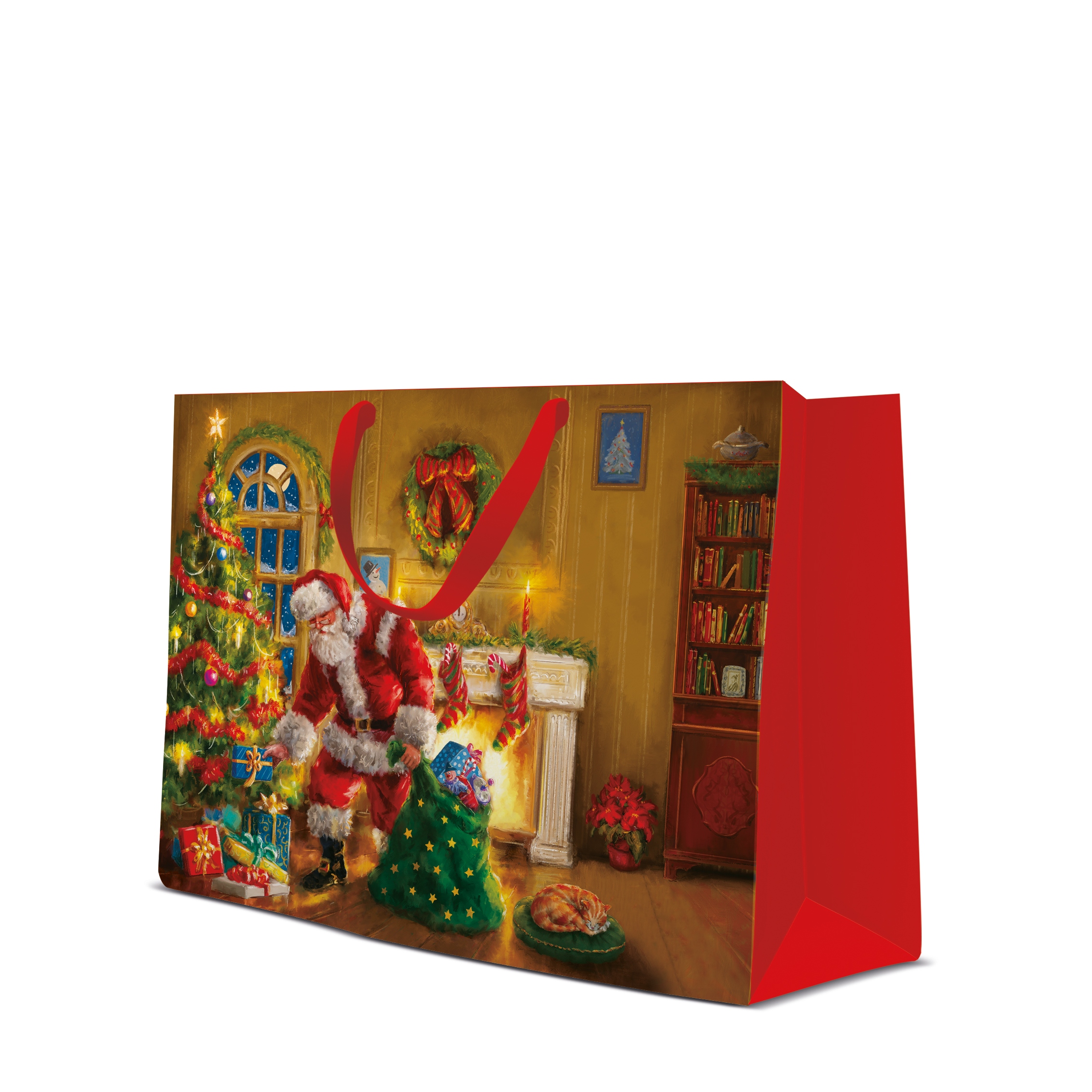 

Torba papier.33,5x13x26,5cm Santa is here/1szt