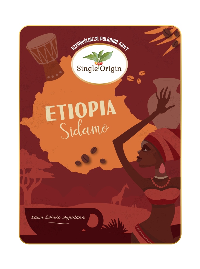 Levně Káva zrnková Etiopia Sidamo Single Origin 1 kg
