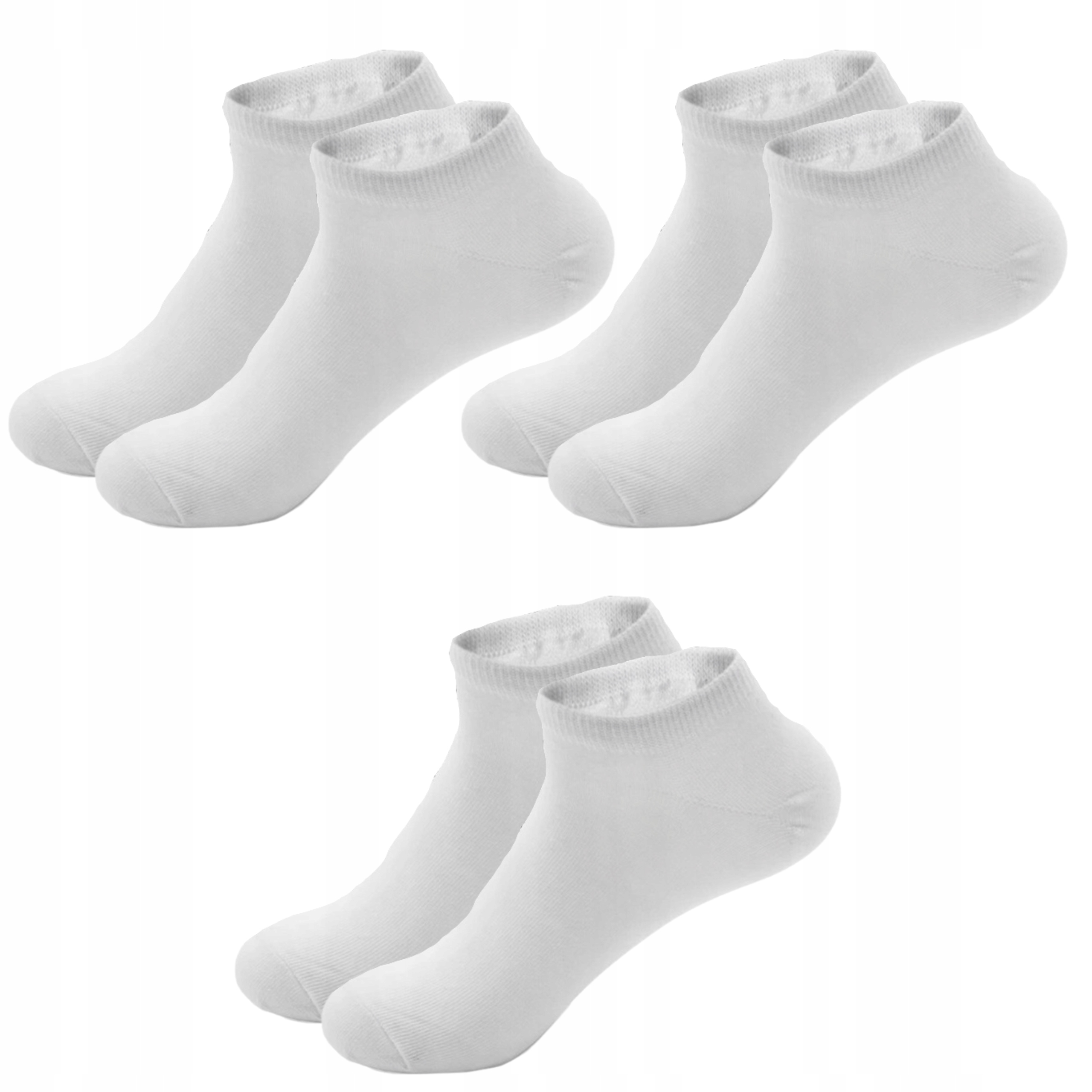 

3x Skarpety Stopki męskie Bambusowe białe 40-43