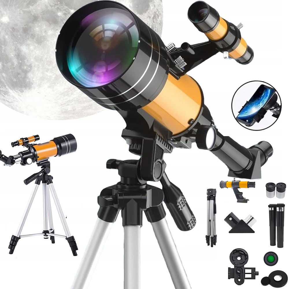 Teleskop Astronomiczny Luneta F30070M akcesoria Do Obserwacji Gwiazd Planet