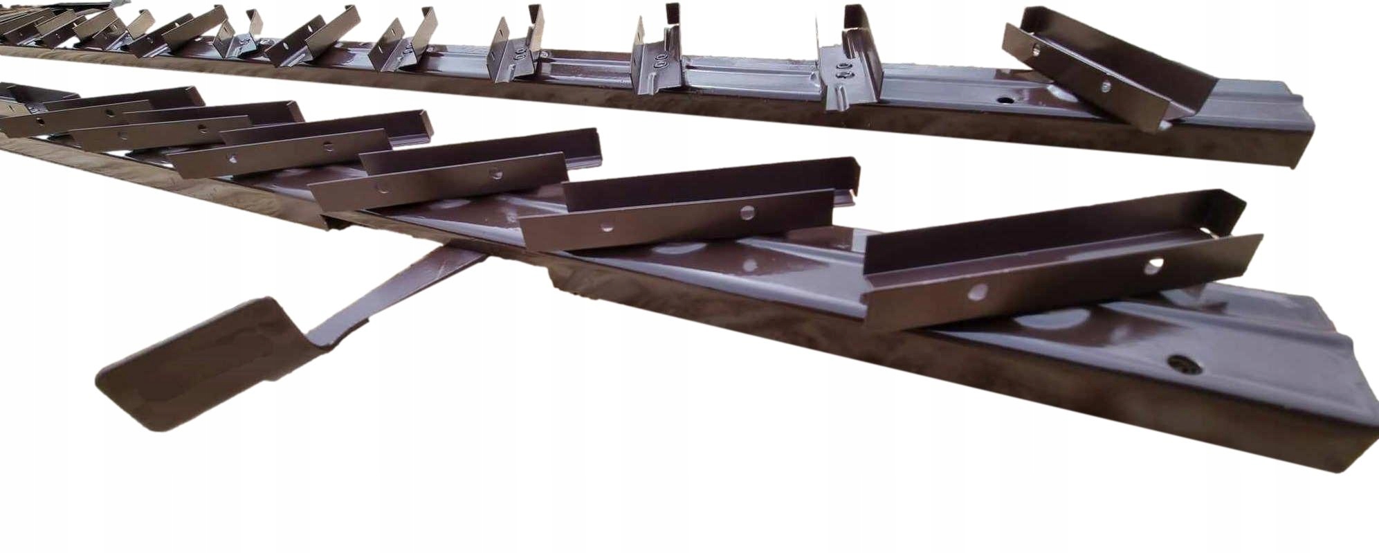 Systém vedení žaluzií. Ocel 109 Cm Hnědá. Mechanismus Pohyblivé desky.