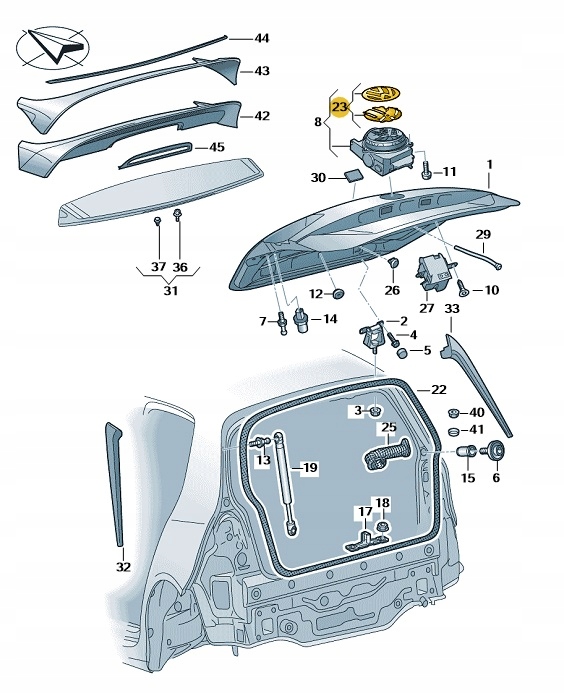 ZNACZEK EMBLEMAT CHROM VW GOLF VII ORYGINAŁ 5G0853617A Marka Volkswagen