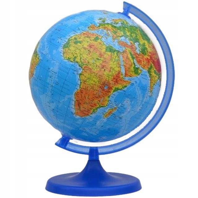GLOBUS fizyczny SZKOLNY geograficzny 22 cm