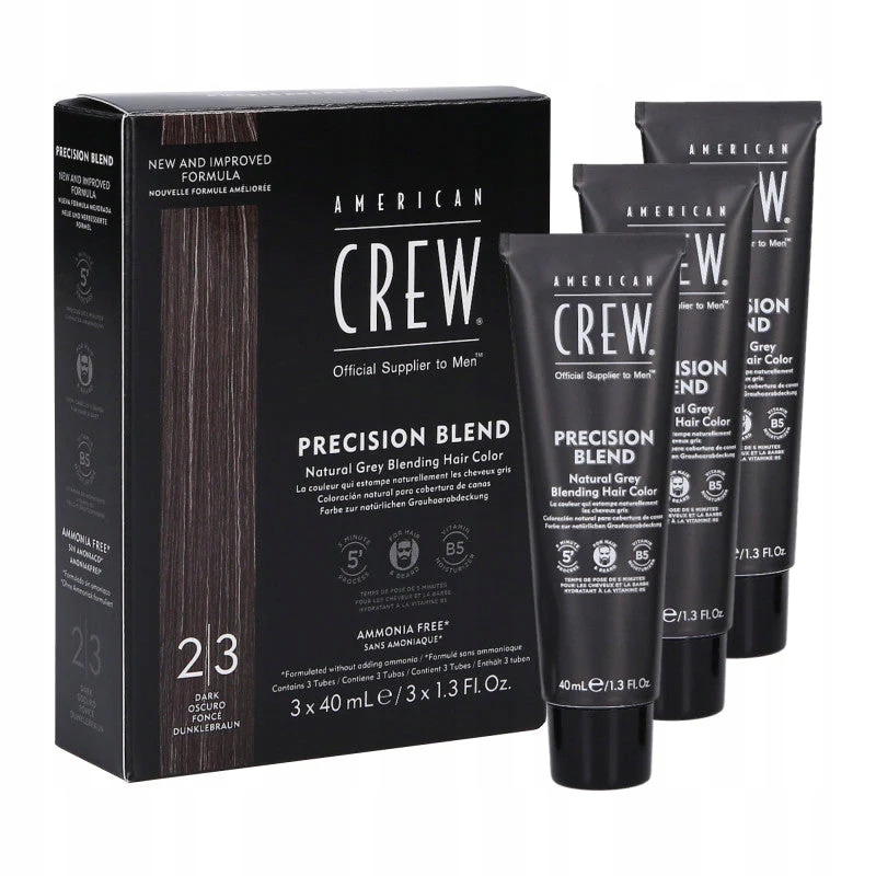 American Crew Precision Blend Odličovač pro muže Dark (2-3) 3x40 ml