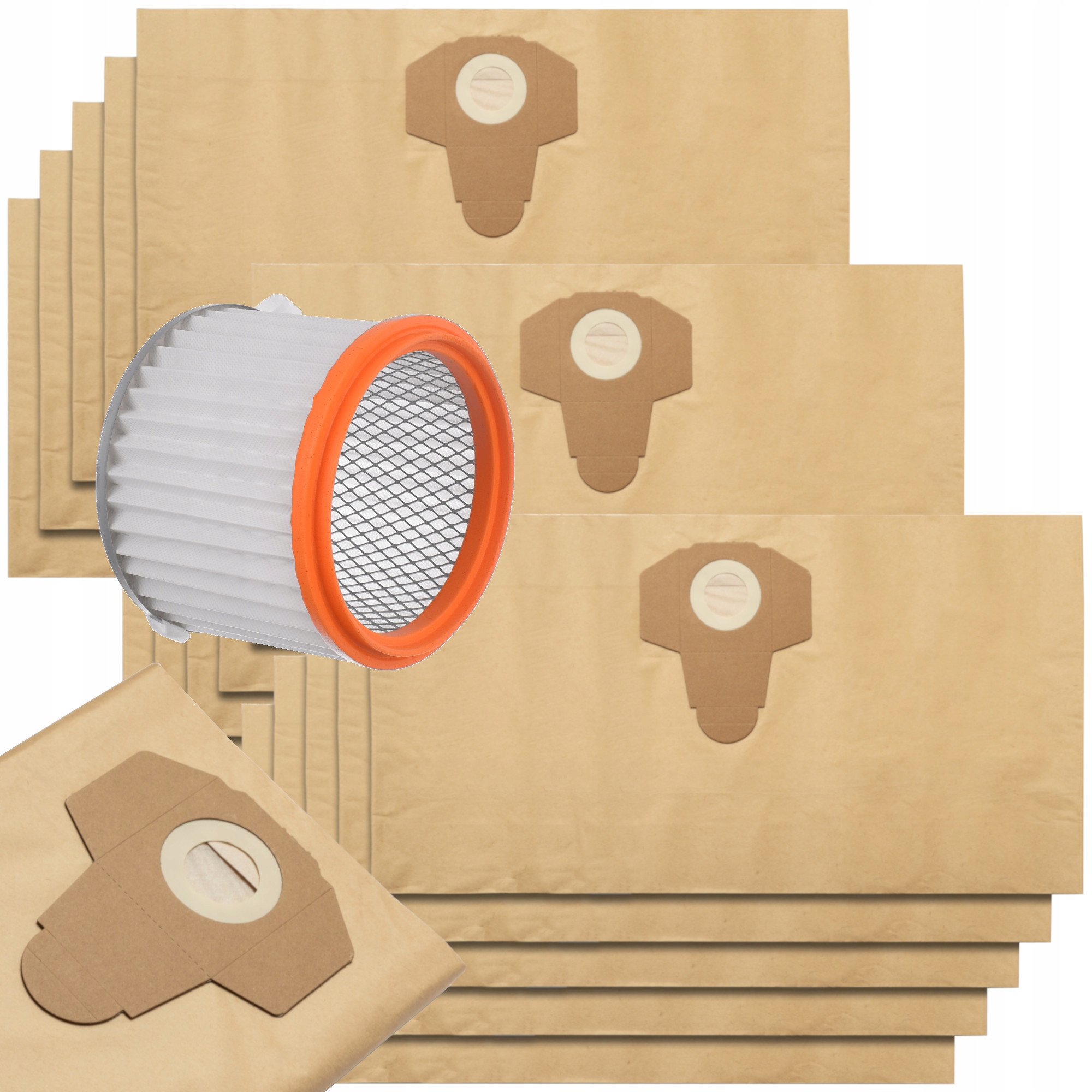 15 x Sáčky do vysavače Macallister 1400 1250 W 1400 W 1250 W Omyvatelný filtr