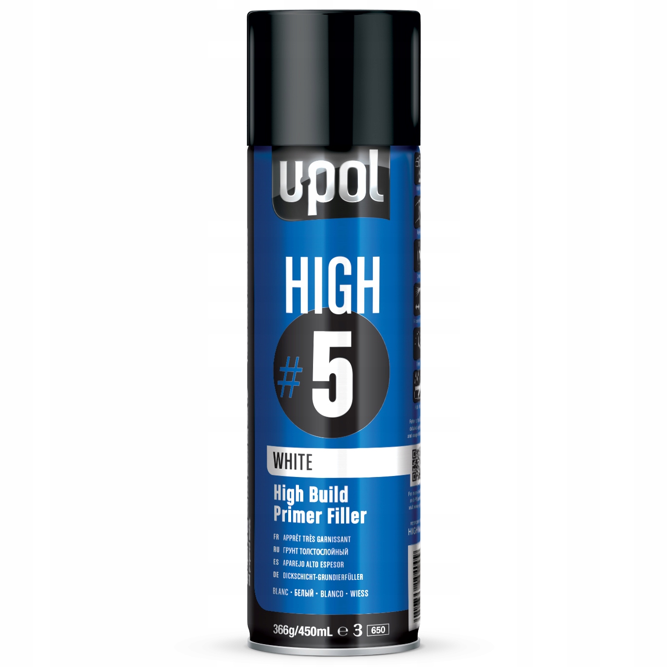 Upol High 5 High Build Primer Filler 450ml Podkład wypełniający White/biały