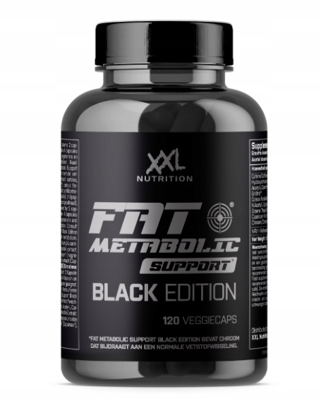 Fat Metabolic Support Black Edition – 120 kapslí. Nejsilnější spalovač tuků