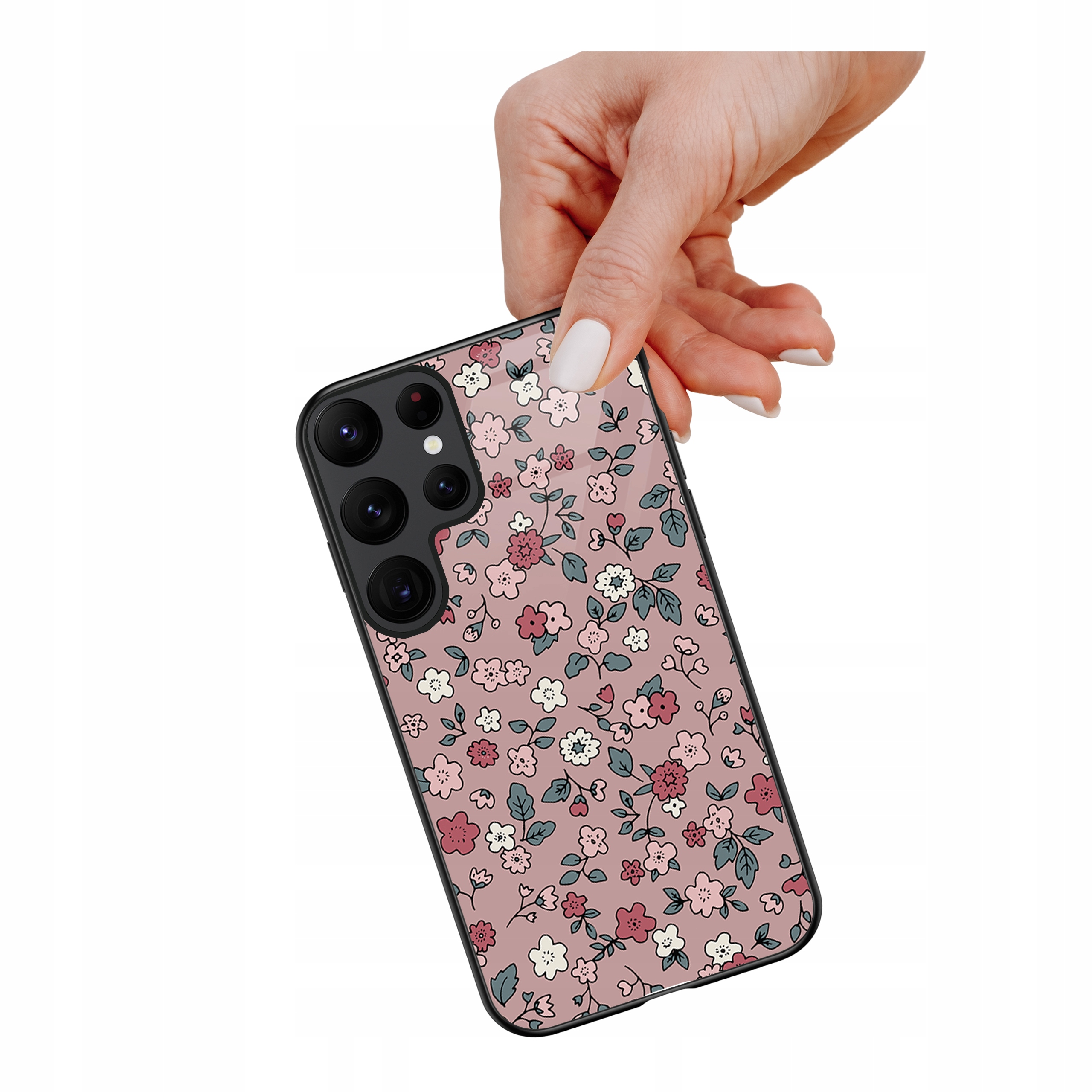 Etui szklane ceramiczne do Samsung Galaxy S24 Ultra Szept kwiatów
