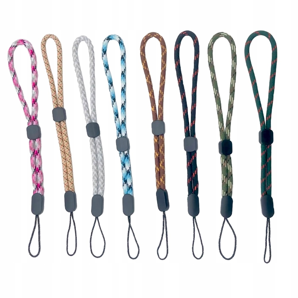 8X SMYCZ DO TELEFONU KOMÓRKOWEGO WIELOKOLOROWA ZAWIESZKA SMYCZ DO PLECAKA