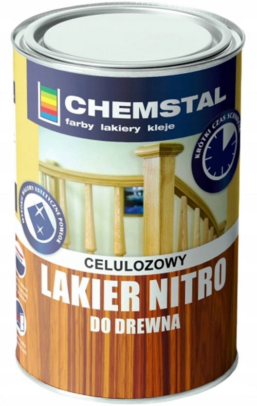 Chemstal Lakier Nitro Tm Do Drewna Bezbarwny Połysk 5L