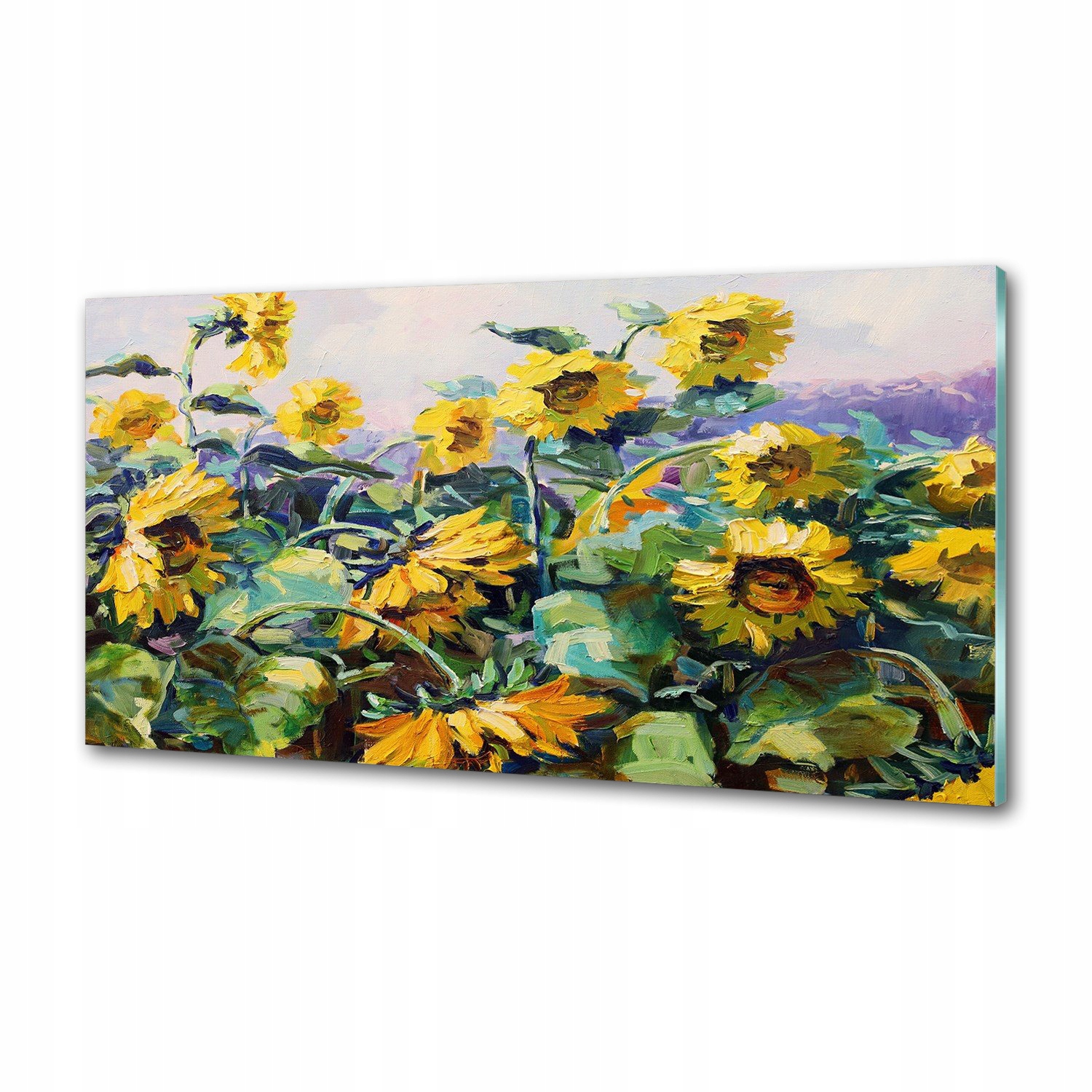 Panel dekor sklo Slnečnice 120x60 cm Lepidlo