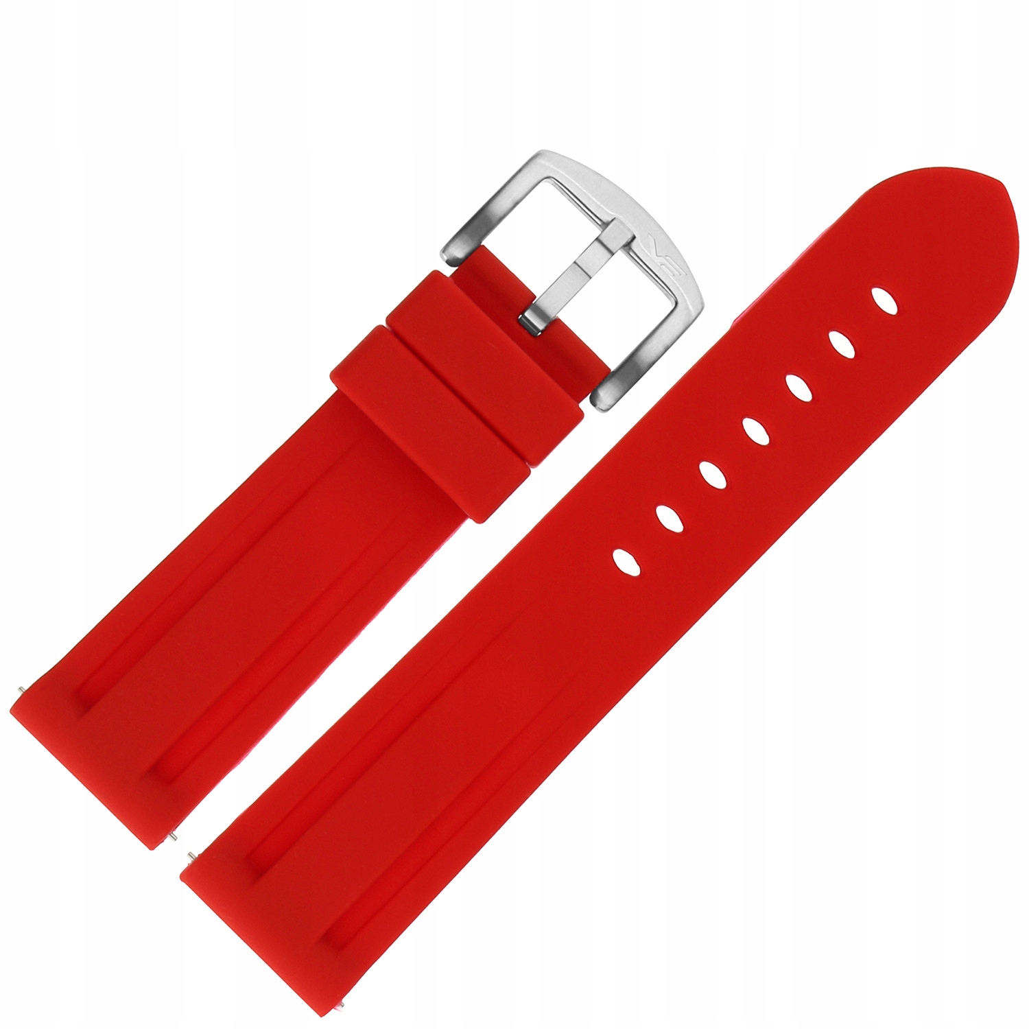 Pásek Expedition Silikon (A729) červený ocelový