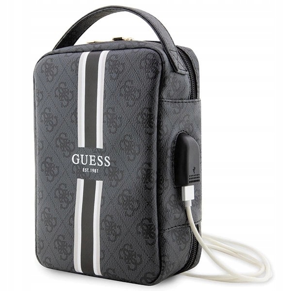 Guess Taška GUHBP4RPSK Organizer černá/černá 4G Printed Stripes