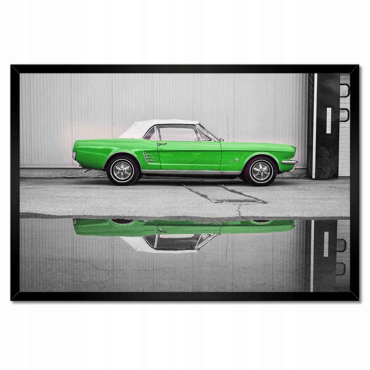 Plakáty v rámu 60x40 Zelený Ford Mustang Usa