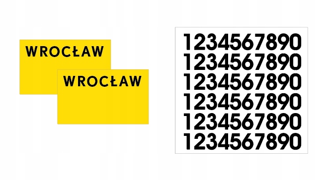 

oznaczenie Taxi Wrocław naklejki foliowe