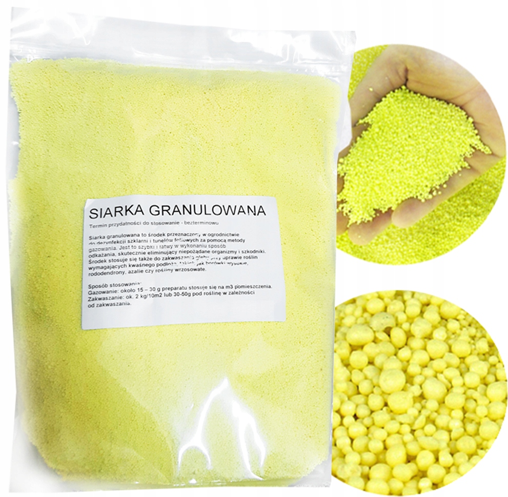 

Siarka Granulowana 5kg Odkażanie Zakwaszanie Nawóz