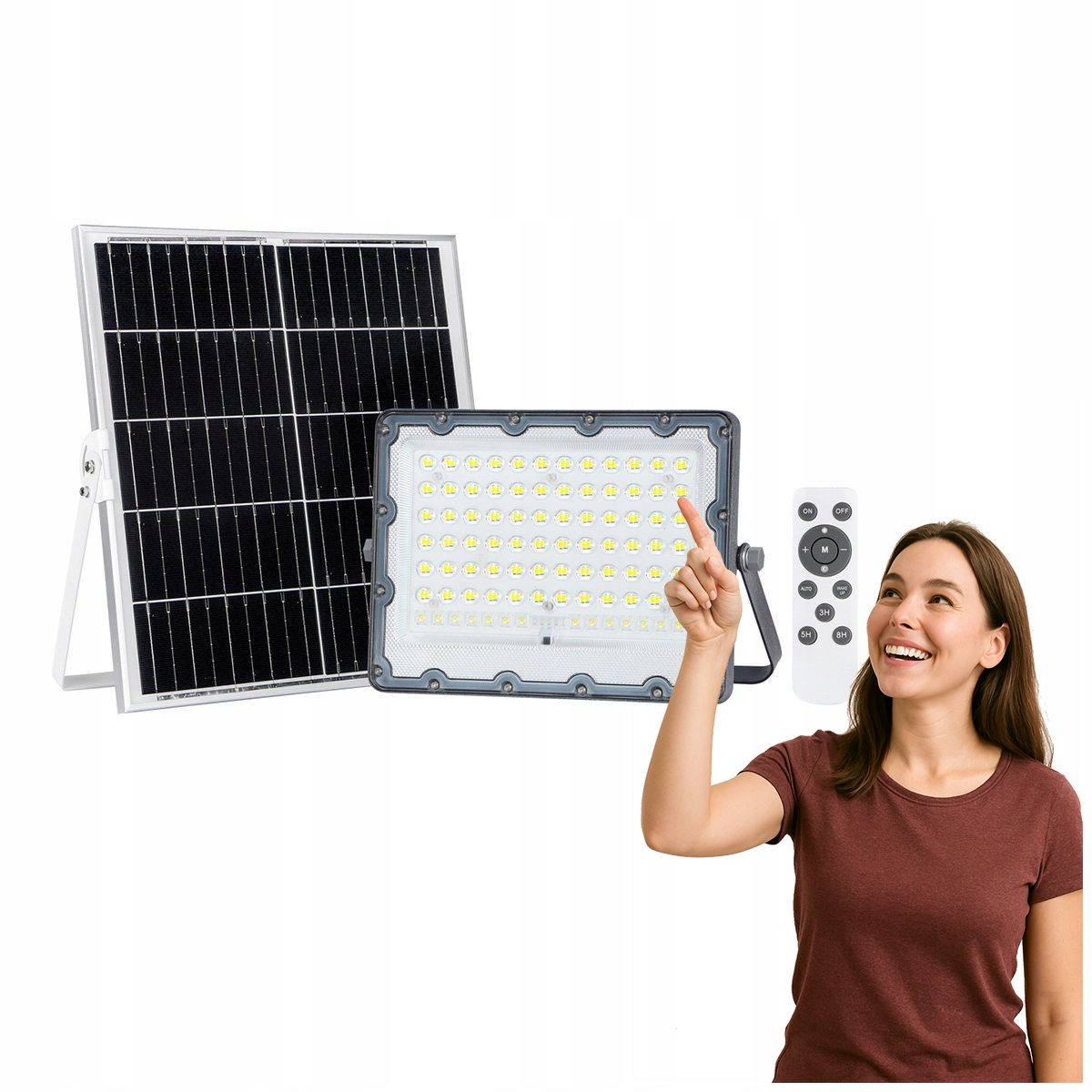 Led fasádna lampa Solar 200W šedá zo série Tiara Italux