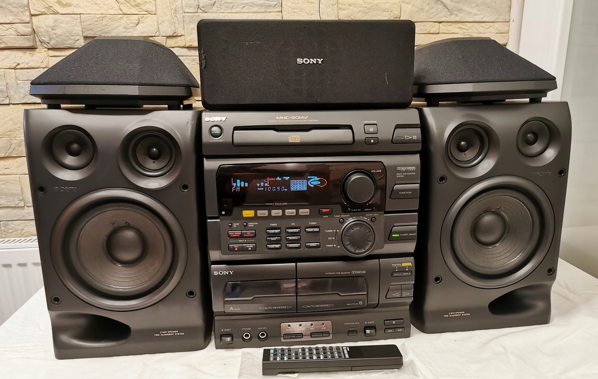 WIEŻA SONY MHC-901AV+KOLUMNY+PILOT SPRAWNA Marka Sony