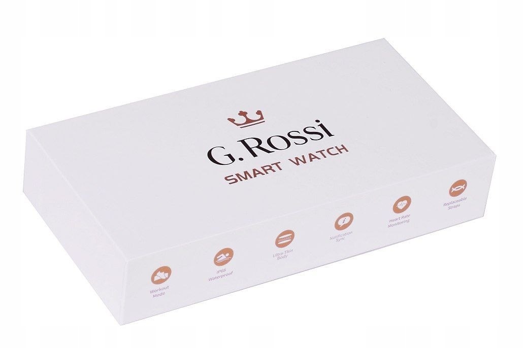 Zegarek SMARTWATCH G.ROSSI SW020-2 Czujniki pulsometr krokomierz