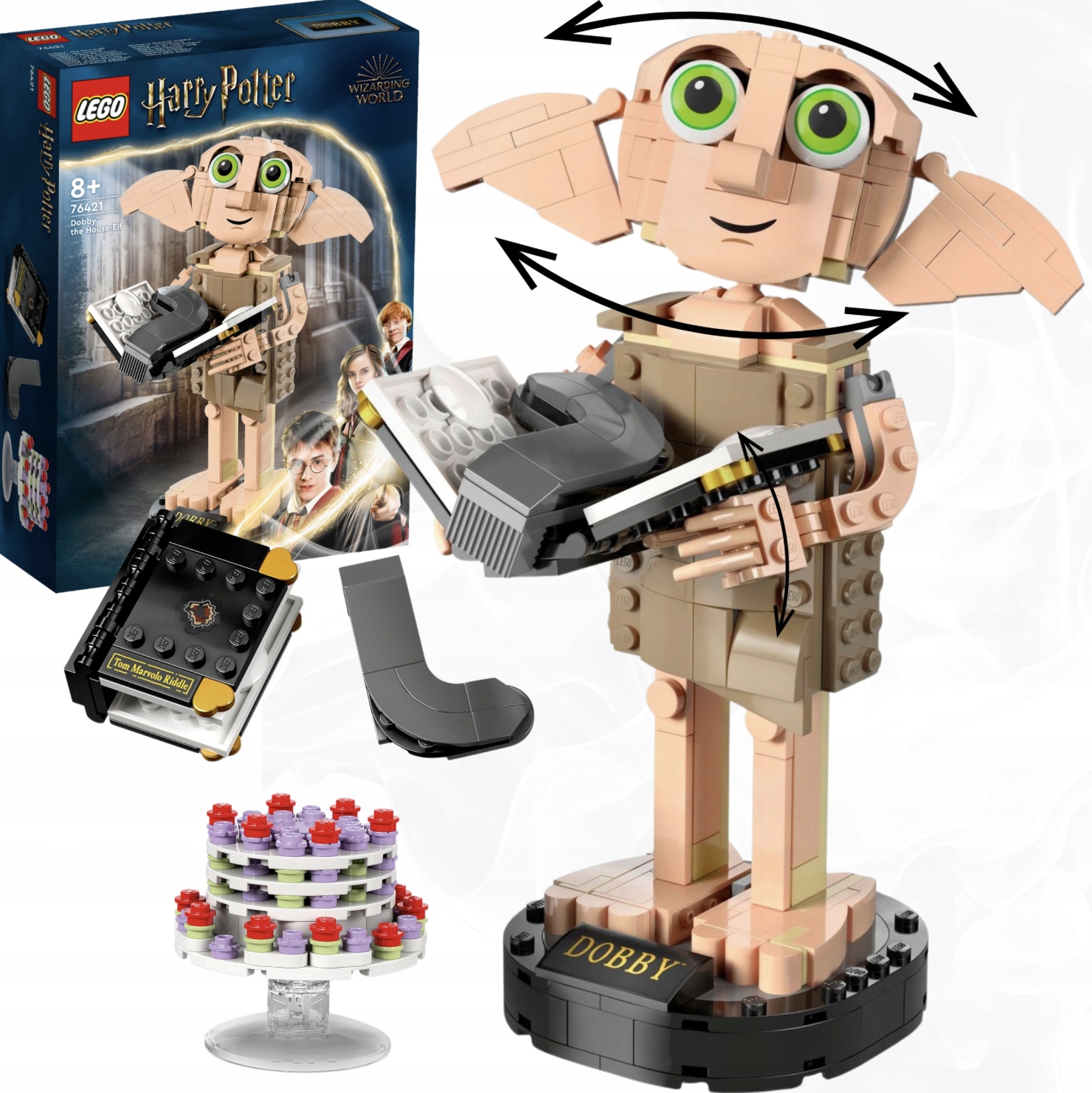 Lego Harry Potter 76421 Zgredek Skrzat Domowy Klocki Lego