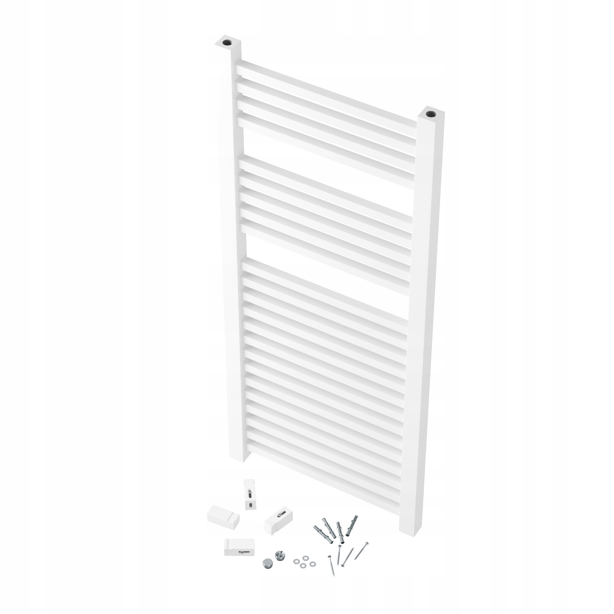 Kúpeľňový Rebríkový Ohrievač Biely 120x50 cm Kaloryfer Moderný Bergen