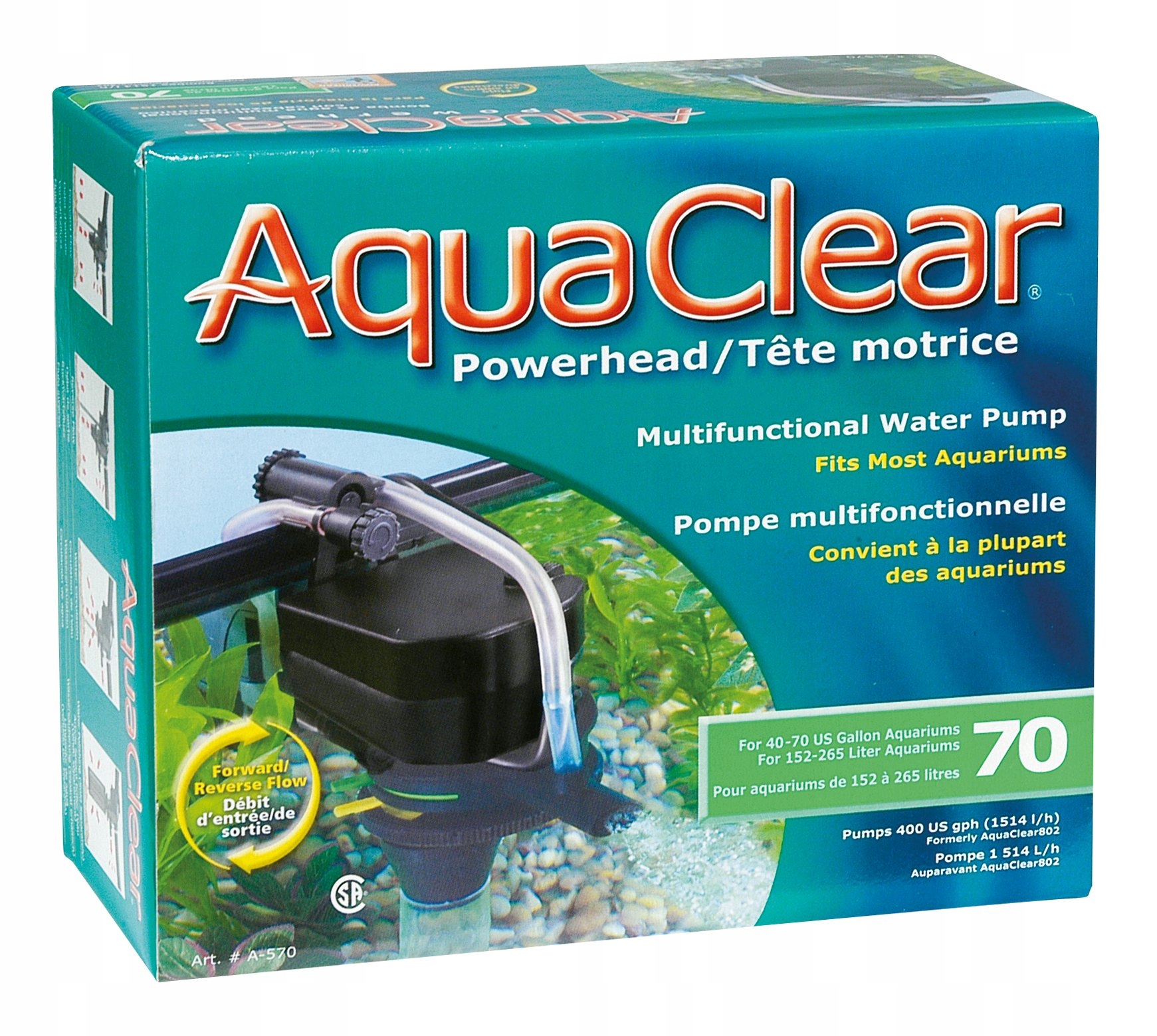 Levně Provzdušňovací turbína AquaClear PowerheaD 70, 21W