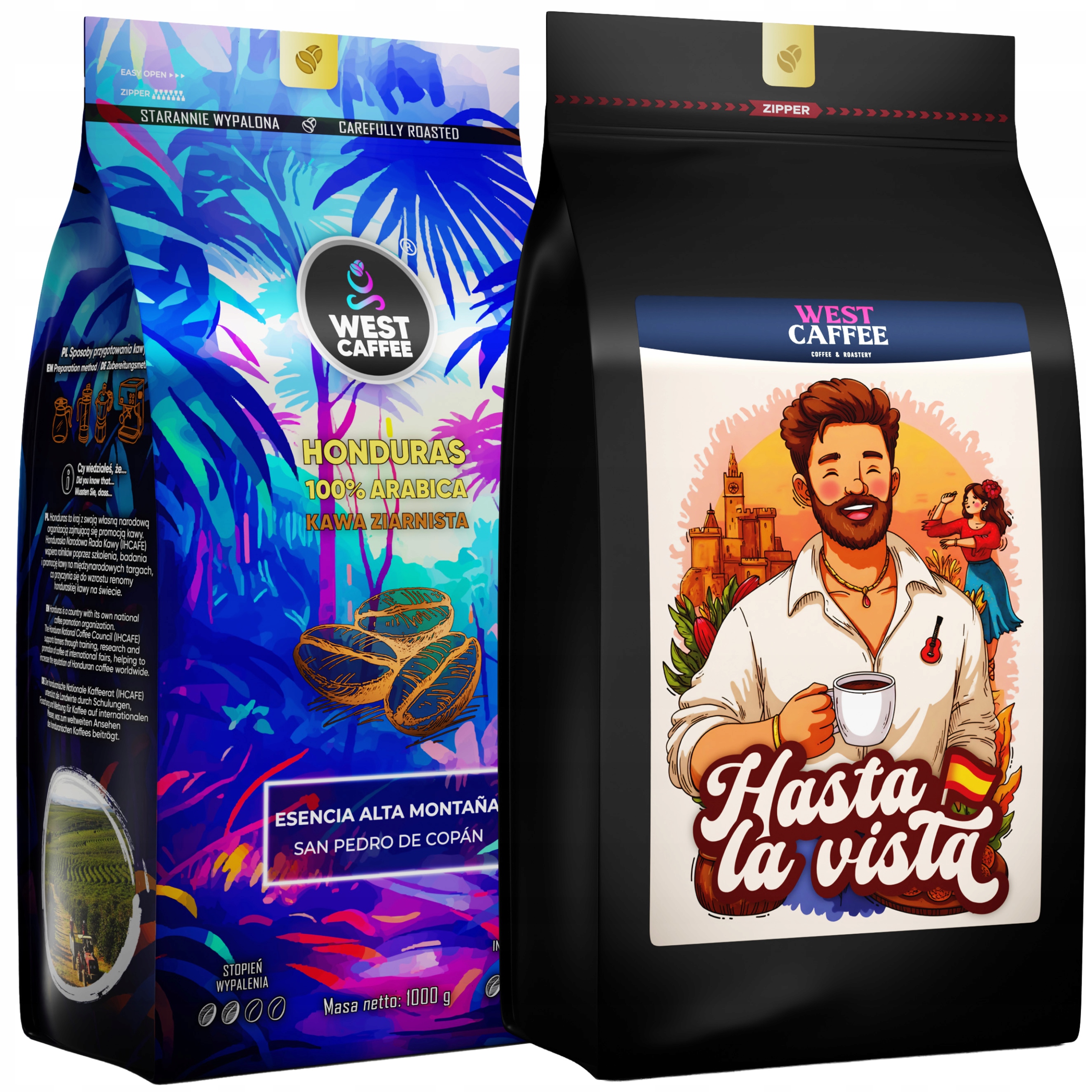 Levně Káva Zrnková Honduras Hasta La Vista Set 2kg Čerstvě pražená