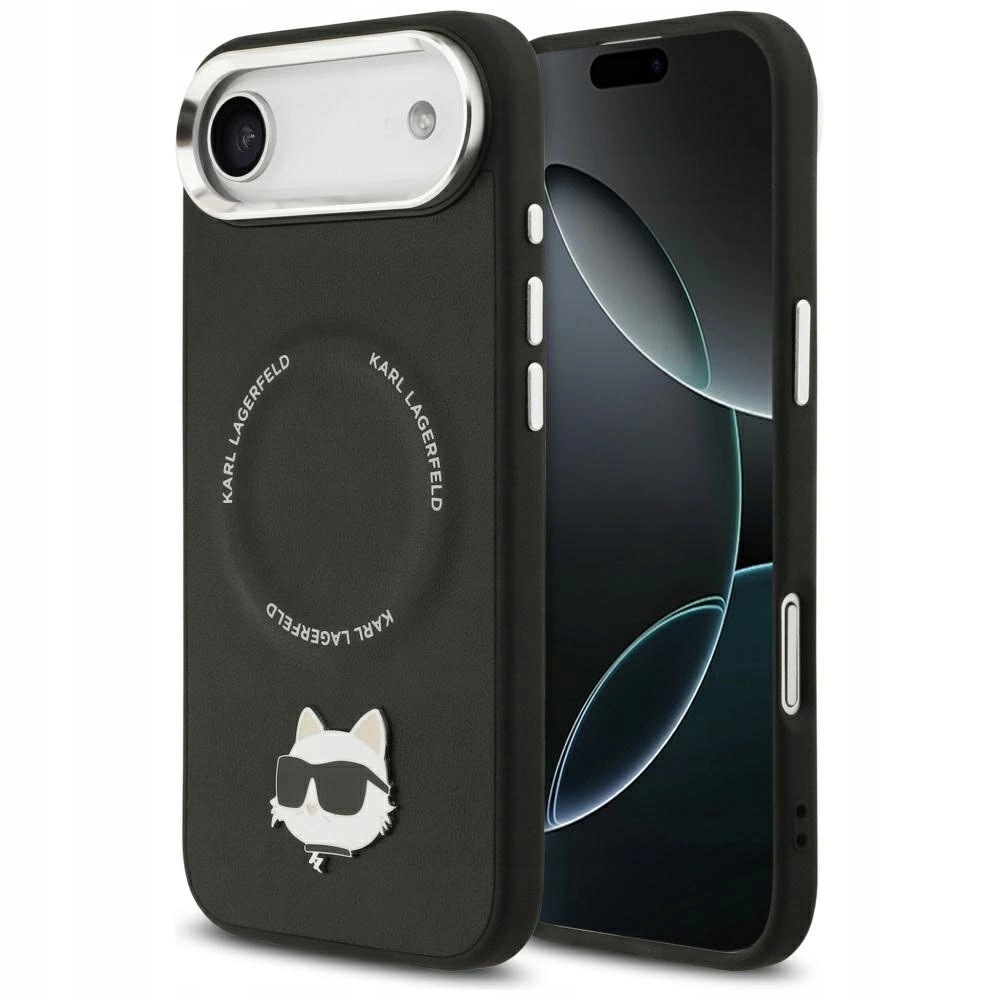 Pouzdro Karl Lagerfeld Choupette Pin MagSafe pro iPhone Air, černé