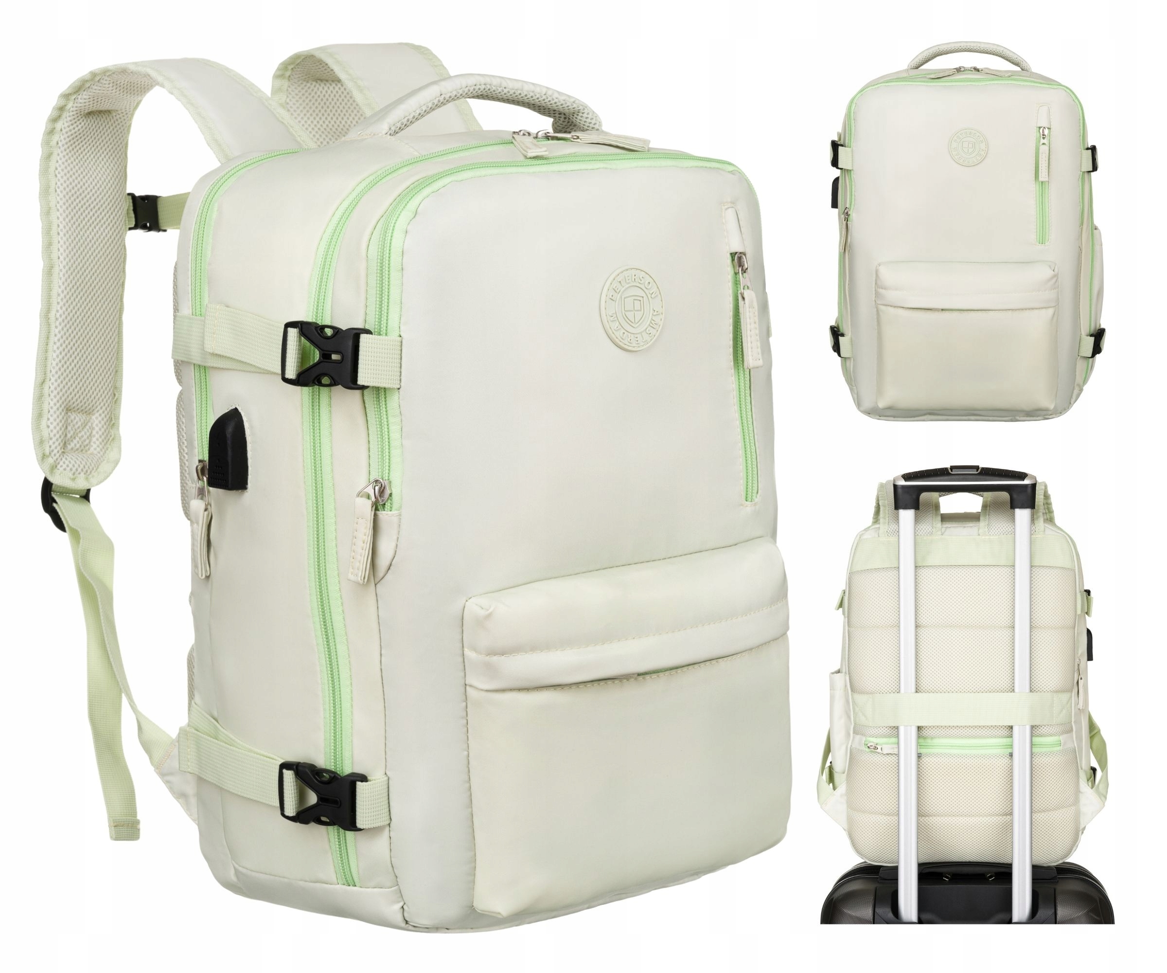 Batoh Peterson, kabinová příruční taška na zavazadla do letadla, 40x30x20