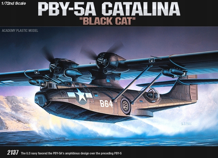 Academy 12487 PBY-5A Catalina Black Cat 1:72