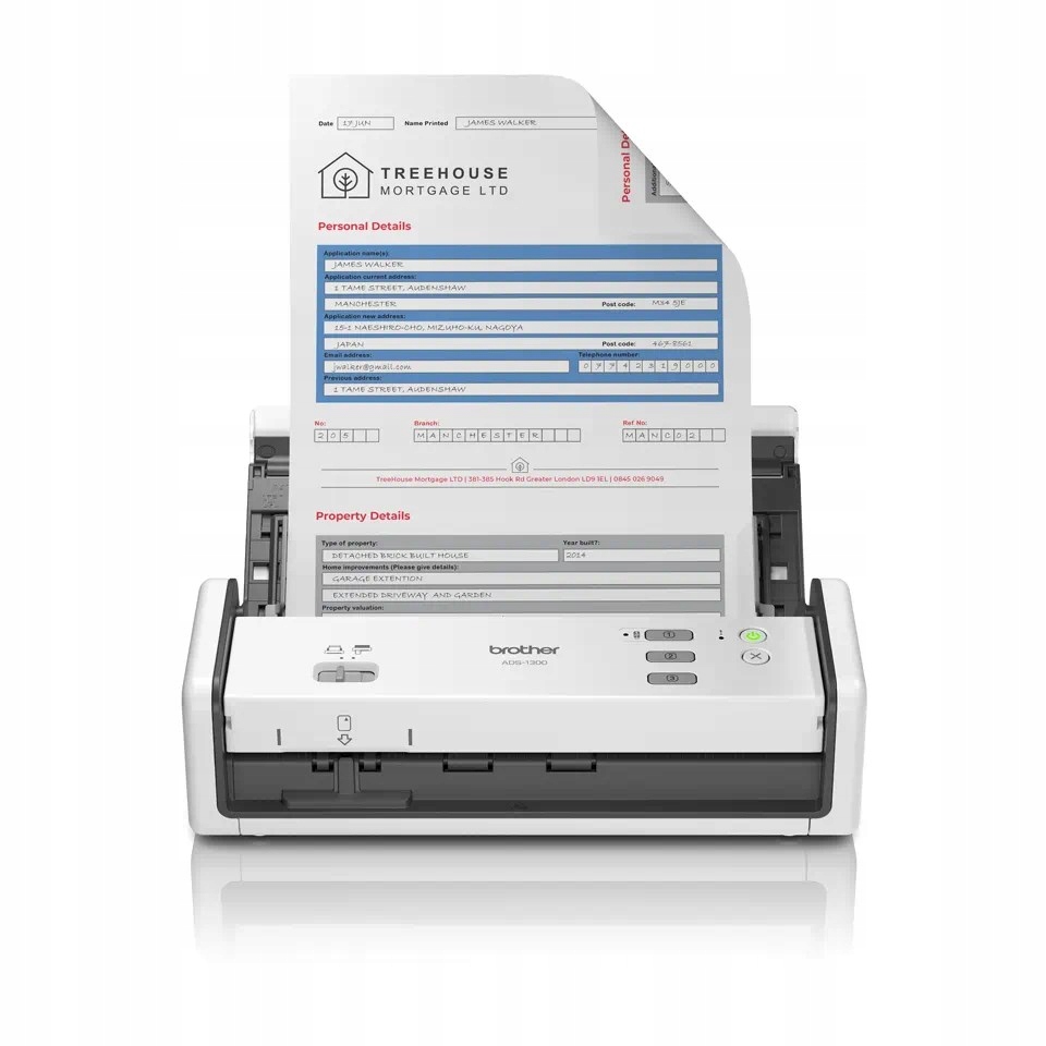 Brother skener ADS-1300 A4 30ppm/ 60dual 600x600 Usb-c, Usb ADS1300TC1