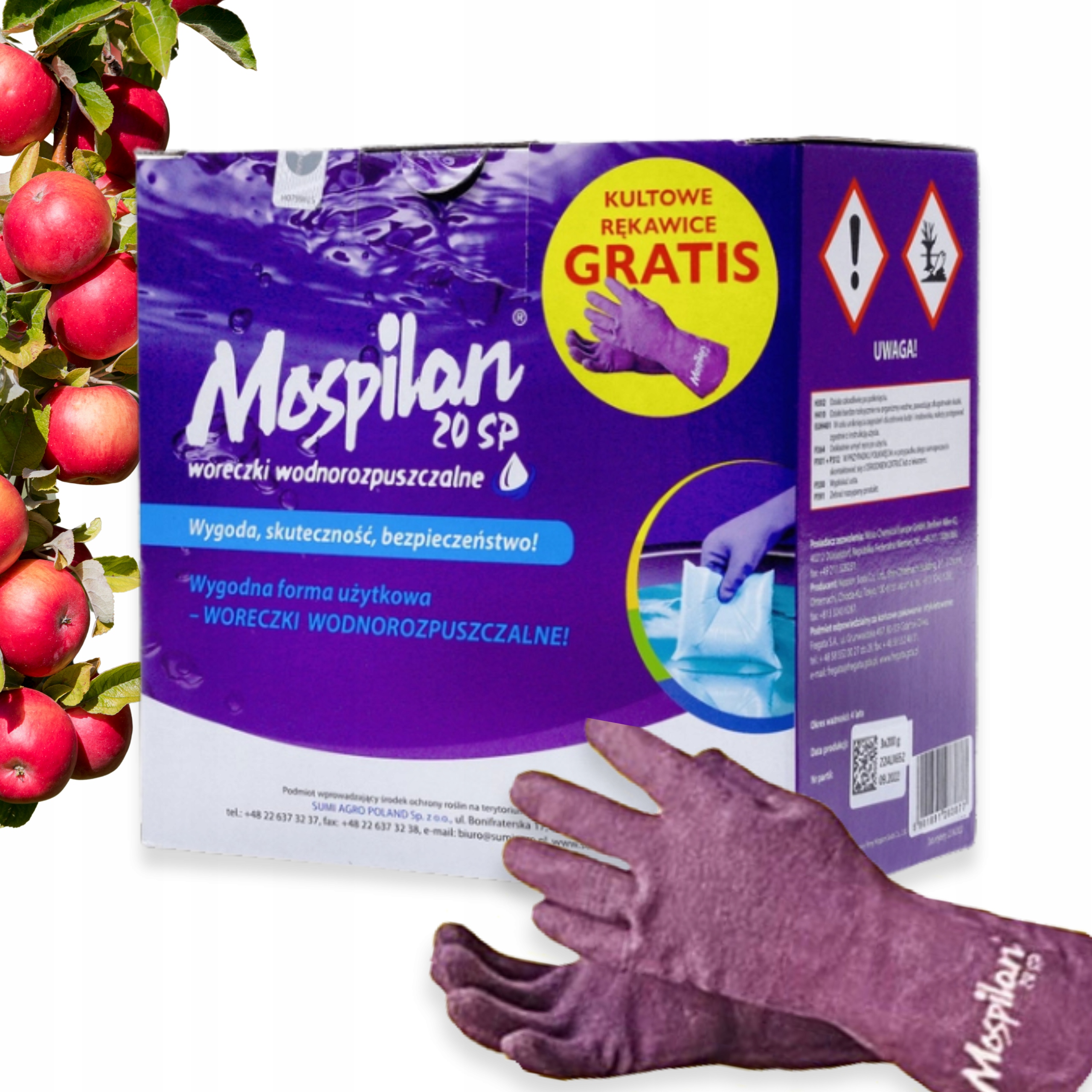 Mospilan 20 Sp 600G Pak 3x200G Środek Owadobójczy Rękawice